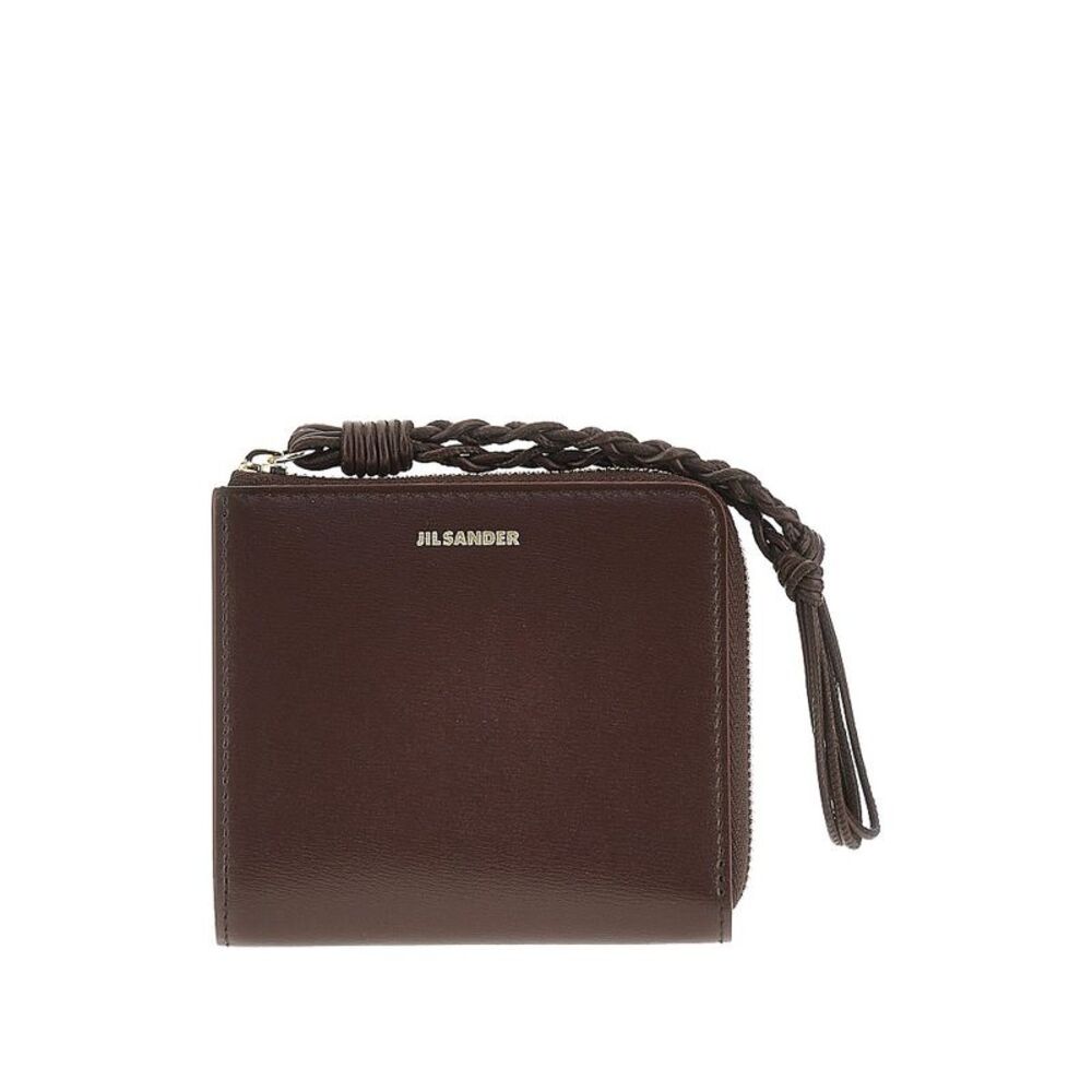 Jil Sander Women 'Tangle' Leather Zippered Cardholder